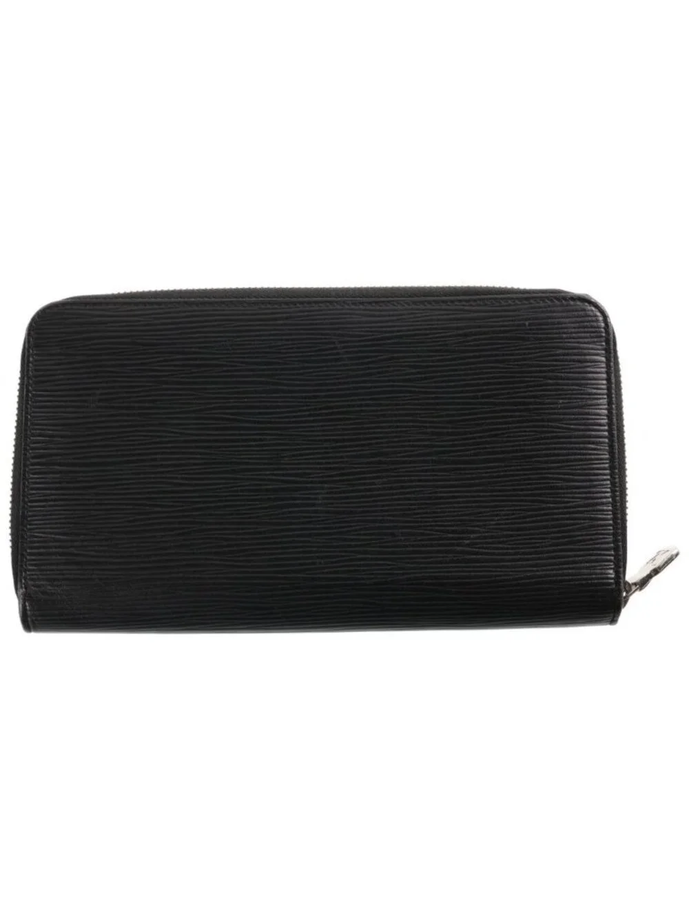 Louis Vuitton Epi Zippy Organizer Noir Round Zip Wallet